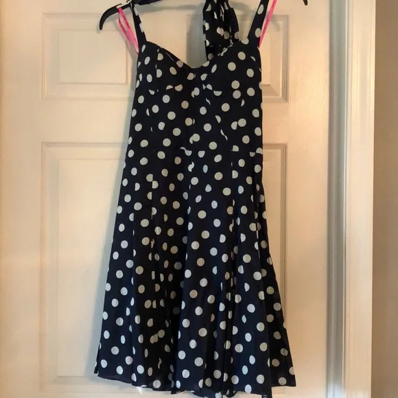 Betsey Johnson | Dresses | Betsy Johnson Navy Blue And White Polka Dot Dress | Poshmark Betsey Johnson | Dresses | Betsy Johnson Navy Blue And White Polka Dot Dress | Poshmark